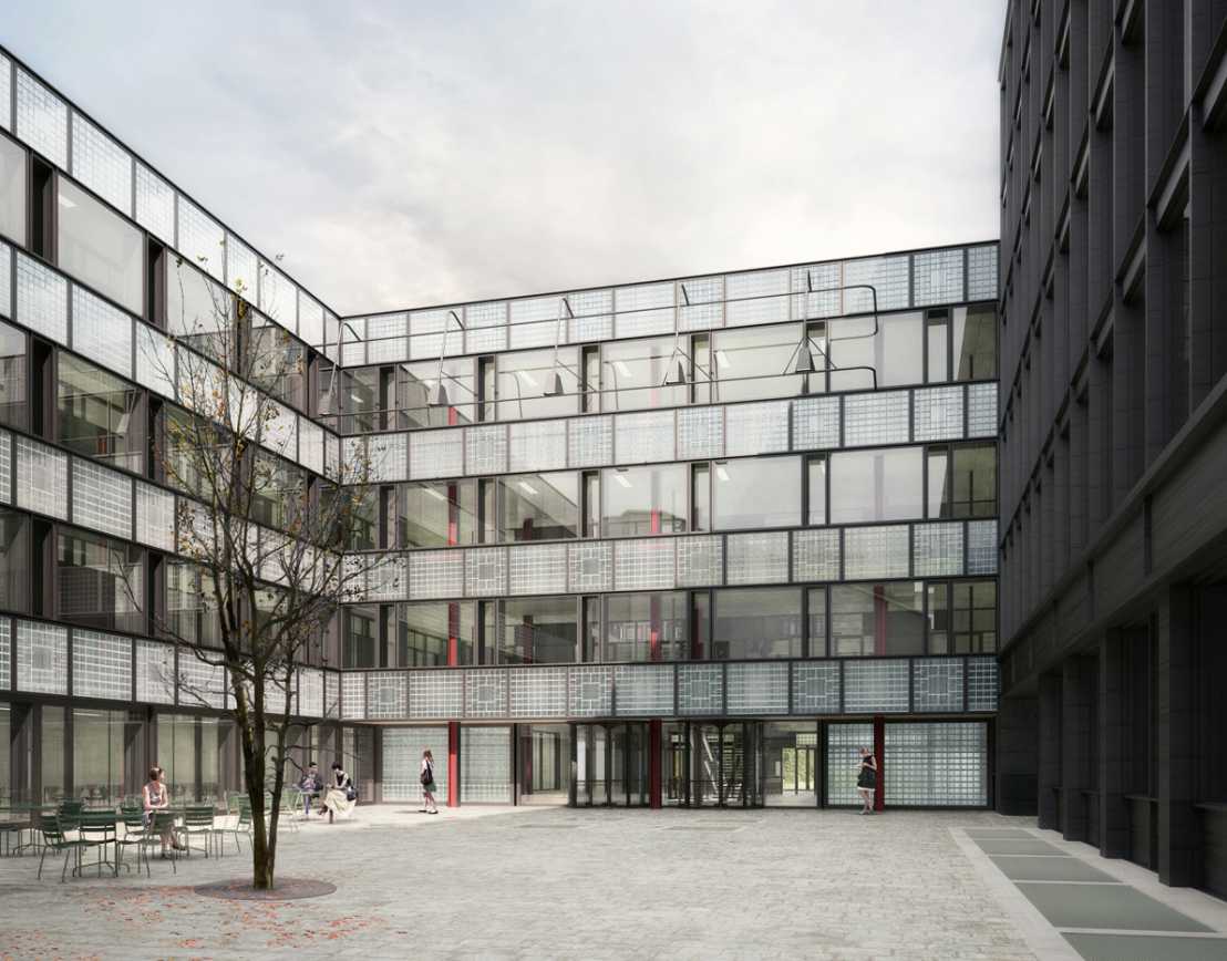An der Gloriasstrasse baut die ETH Zürich derzeit das neue Lehr- und Forschungsgebäude GLC für die Gesundheitswissenschaften.