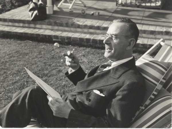 Thomas Mann im Liegestuhl