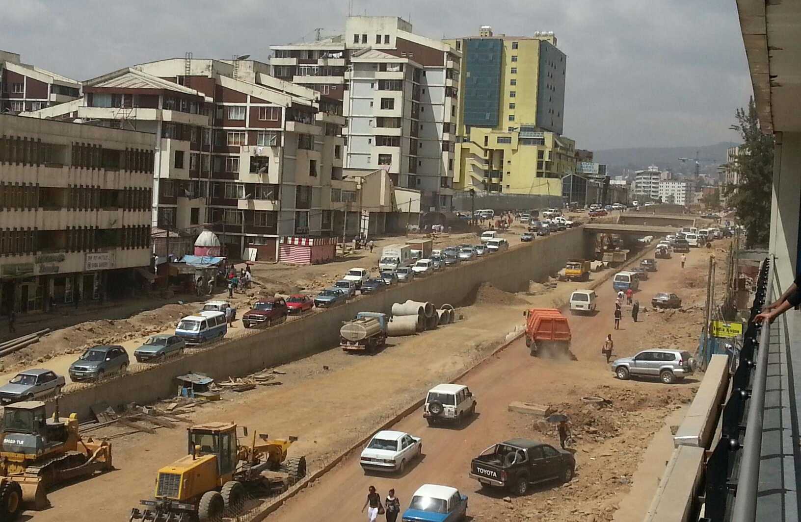 Vergr?sserte Ansicht: Strasse in Addis Abeba
