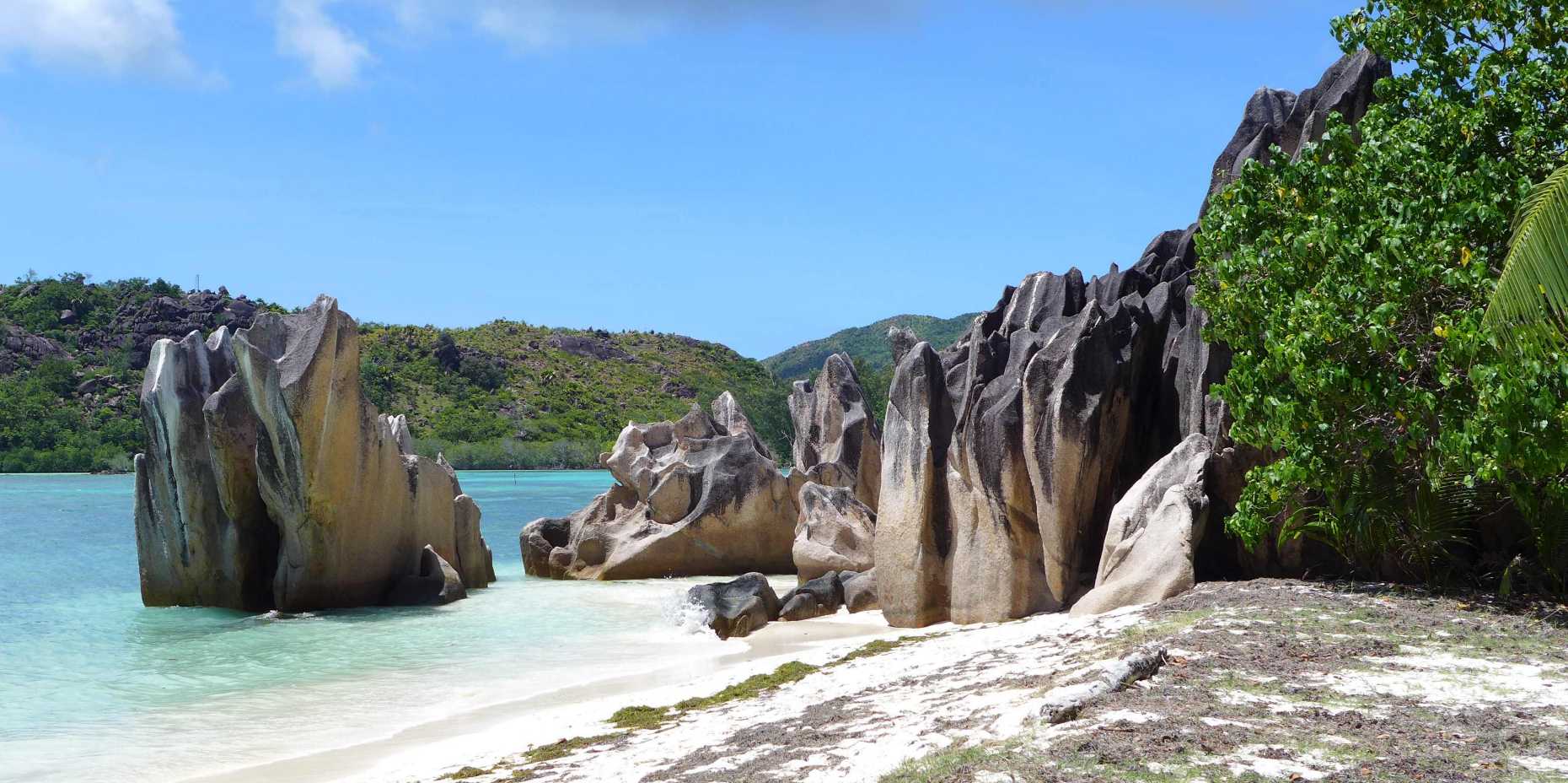Vergr?sserte Ansicht: idyllischer Strand auf den Seychellen