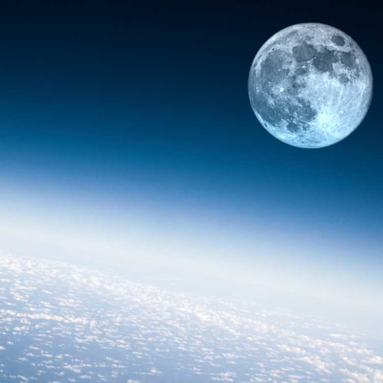 Vergr?sserte Ansicht: Planet Erde und Mond, Ozonschicht