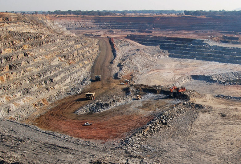 Vergr?sserte Ansicht: Kupfermine in Sambia.
