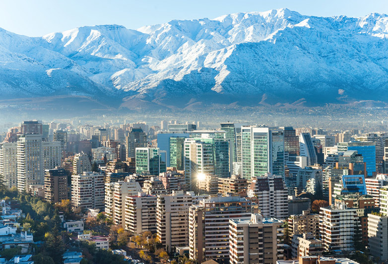 Vergr?sserte Ansicht: Santiago de Chile.