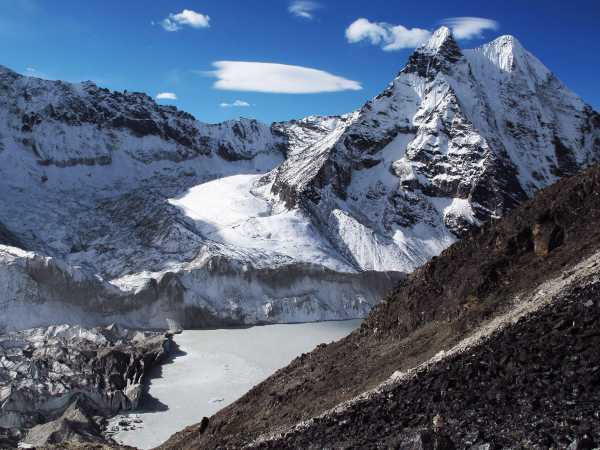 Der Imja-Gletscher im Everest-Gebiet. (Bild: Peter Regg)