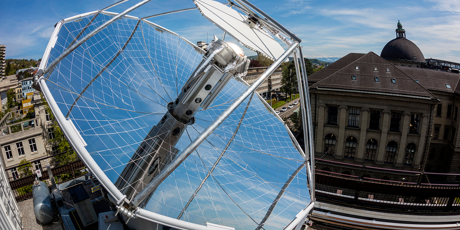Die Forschungsanlage steht auf dem Dach des ETH-​Gebäudes an der Sonneggstrasse. (Bild: ETH Zürich / Alessandro Della Bella)
