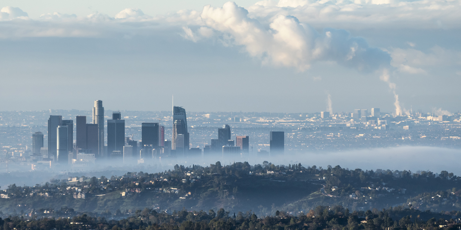 Smog über Los Angeles