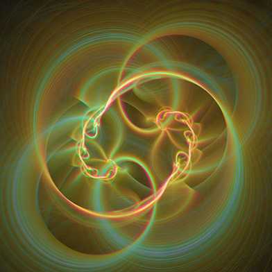 Abstrakte Illustration zur Quantenverschränkung