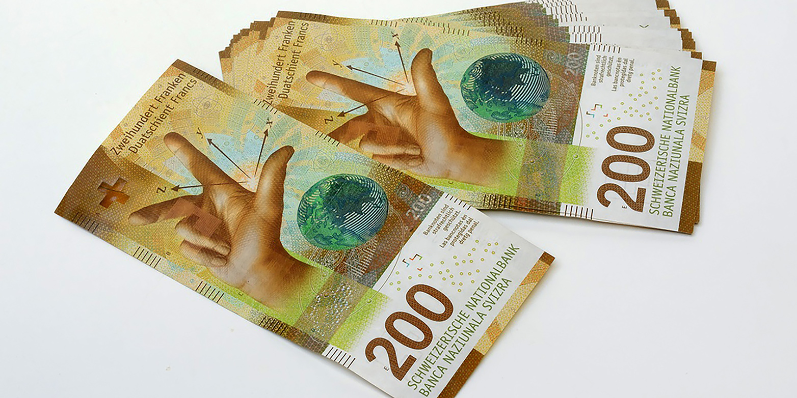 Abbildung 200 Franken Noten