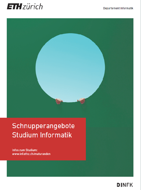 Flyer "Schnupperstudium Informatik"