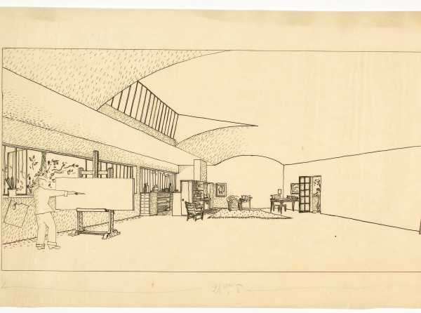 Le Corbusier, maison dartiste (unrealised project)