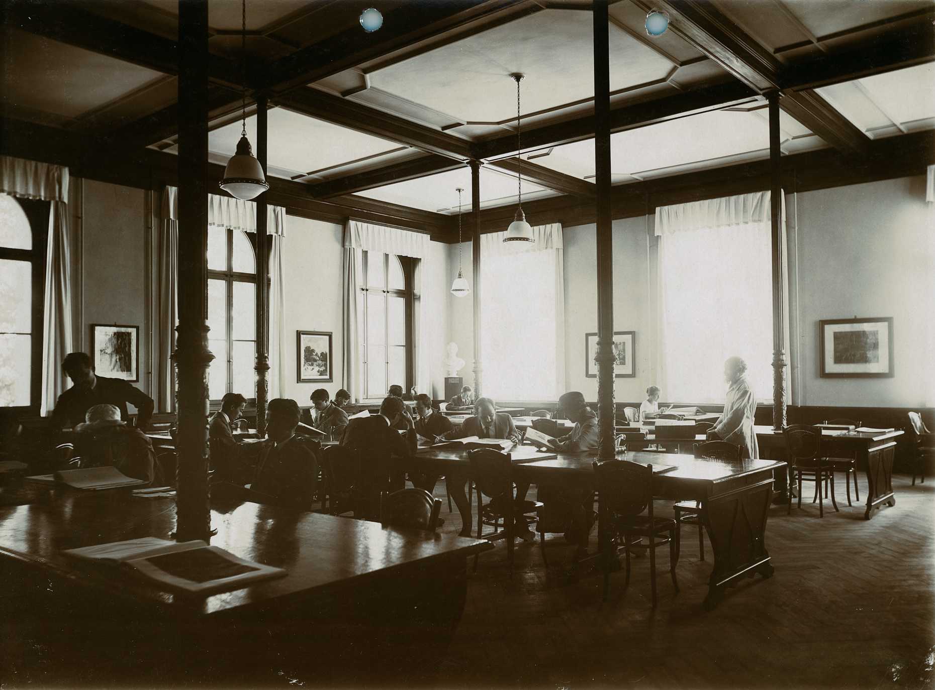 Enlarged view: Studiensaal Graphische Sammlung 1924