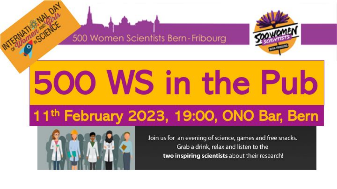 Flyer 500 Women Scientists in the Pub
