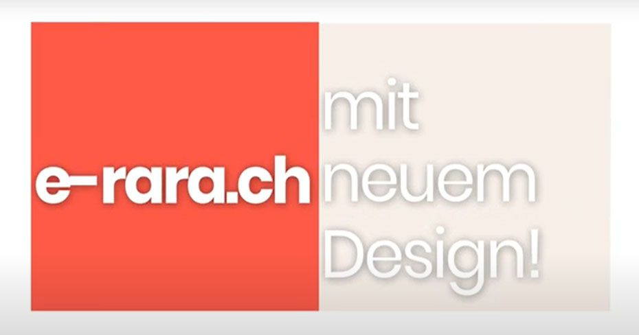 e-rara.ch mit neuem Design!