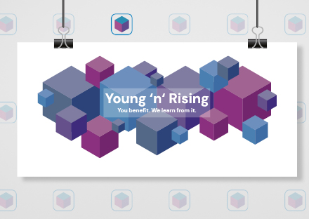 Vergr?sserte Ansicht: Young 'n' Rising: Open for Business / You benefit. We learn from it.
