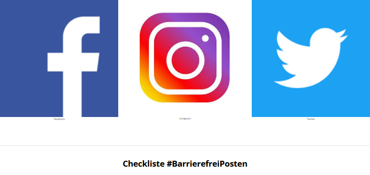 Die Logos von Facebook, Instagram und Twitter
